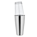 Boston shaker bund, 80cl, rustfrit stål, sølv, Beaumont, (1 stk.) - Boston Cocktailshaker, Shaker drinks - med originalt blandeglas, 28 oz/828 ml