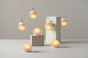 Lysestage til LED lys, Globe, Duni, 8,4x10 cm, frosted, Duni, (4 stk.) - Globe, Duni, LED lysestage, 8,4x10 cm, frosted, tilhørende 11849, (4 stk.)