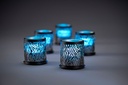 LED minilys, 48x50mm, multifarvet, ekstratilbehør, Duni, (4 stk.) - LED Mini, genopladelige, 4 styk, ekstratilbehør 48 x Ø 50 mm 13 t Hvid