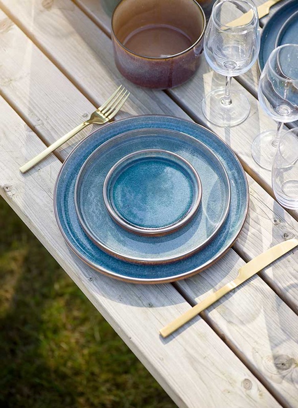 Middagstallerken, Ø27,5cm, QUINTANA BLUE, (4 stk.) - QUINTANA BLUE