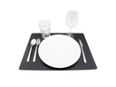 Dækkeserviet, Securit® LEATHER, 45x33,1x0,3 cm, læder, flere farver, (1 stk.) - Securit MC-LRPM-RWBL