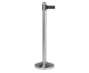 Fod i stål til afspærringsstolpe / kø-guide med udtræk, Securit, 8,8xØ31 cm, rustfrit stål, børstet, (1 stk.) - Securit RS-RT-RVS-C3