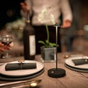 LED Ledningsfri bordlampe, ANGELINA, Securit, inkl. magnetisk ladekabel, IP54, metal, hvid, (1 stk.) - Securit LP-AN-WT
