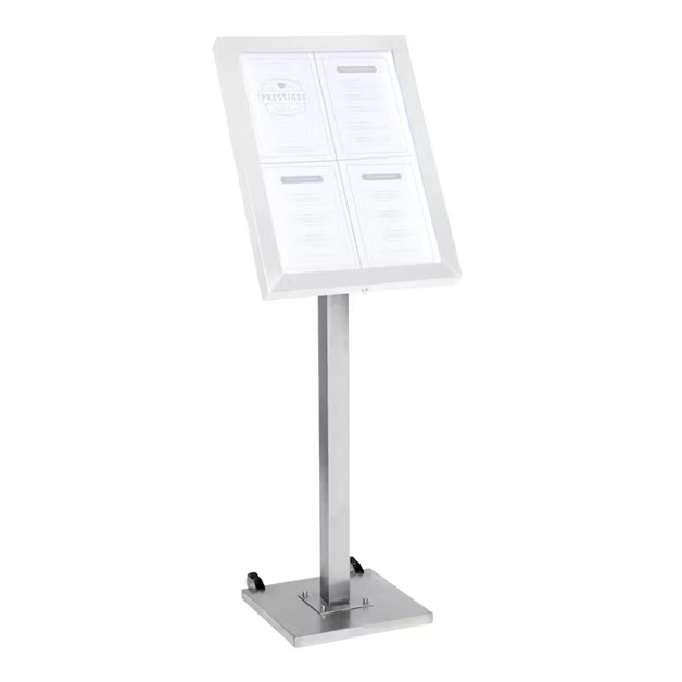 Fod til LED Lys-display, Securit, 43,4x38,3x57 cm, rustfrit stål, (1 stk.) - Securit MCS-BA-G2