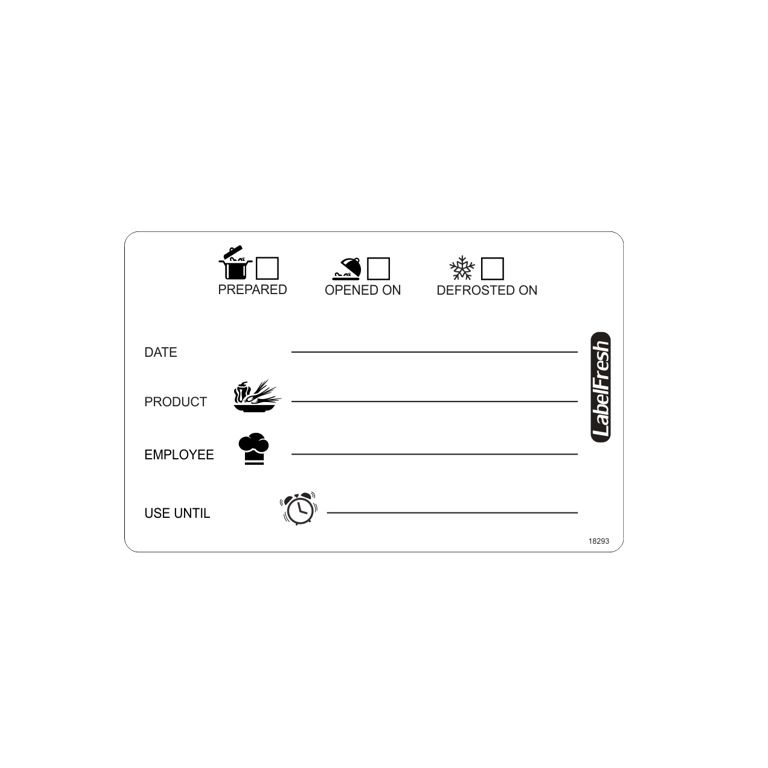 HACCP labels - generel mærkning, 7x4,5cm, LabelFresh Warning, (pk á 500 stk.) - HACCP labels - generel mærkning, 7x4,5cm, LabelFresh Warning, (pk á 500 stk.)