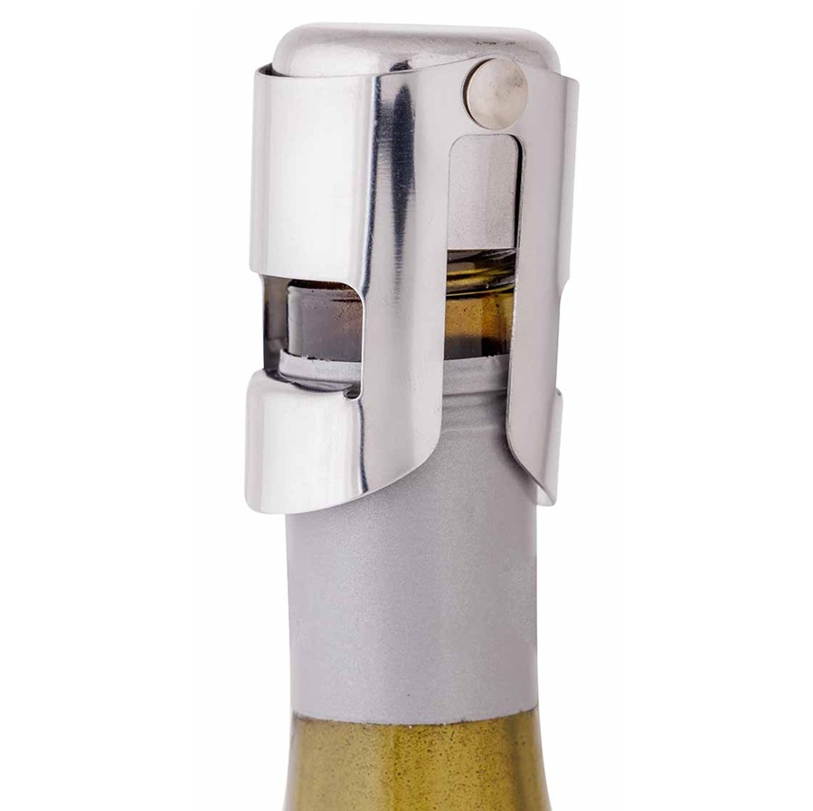 Champagneprop/stopper, krom, rustfri stål, COSY & TRENDY, (1 stk.) - Champagneprop/stopper, krom, rustfri stål