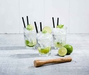 Lime muddler, 3x3x19cm, bambus, (12 stk.) - Lime muddler, 3x3x19cm, bambus