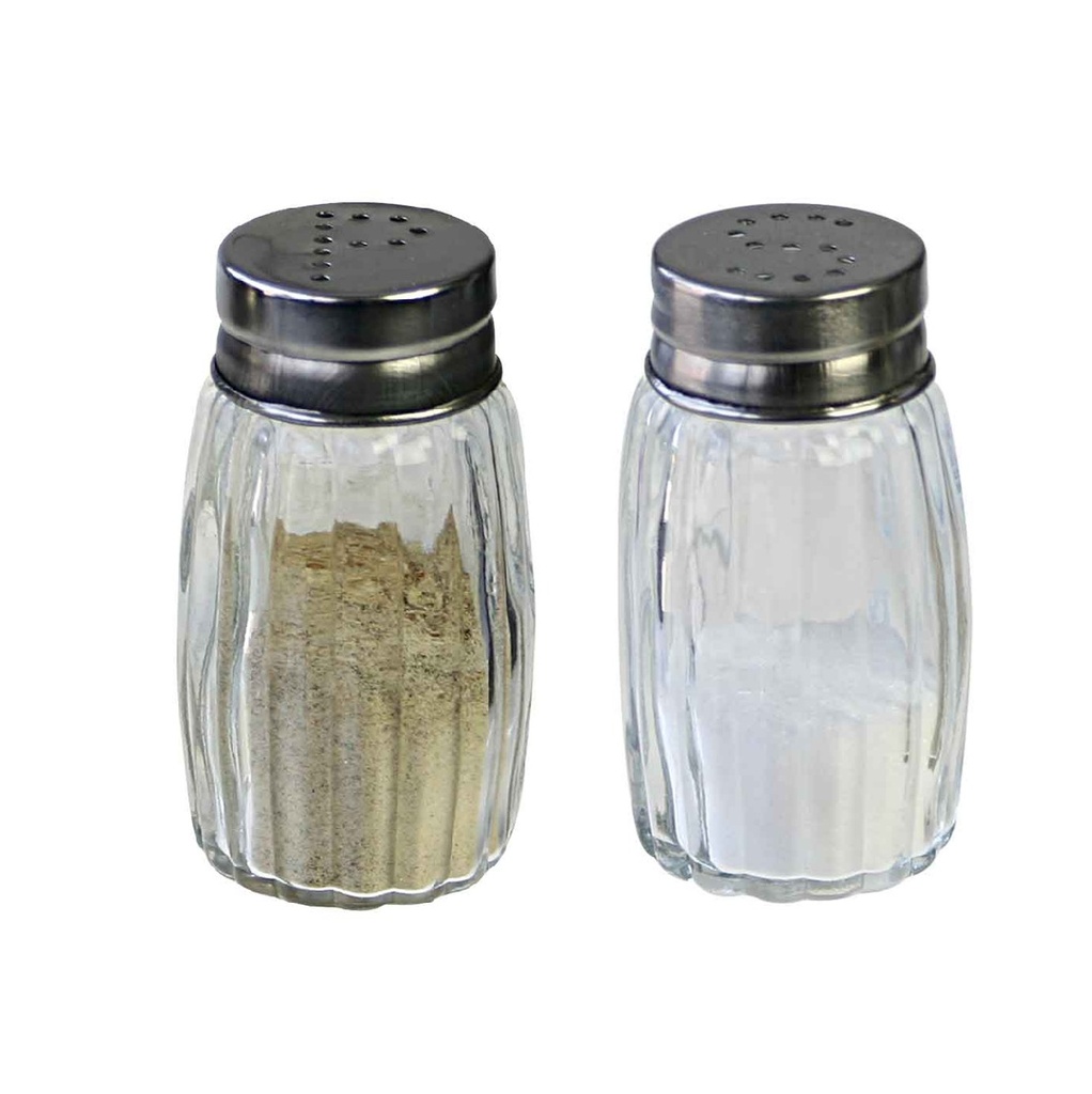 Saltbøsse, glas, (12 stk.) - Salt- og peberbøsser