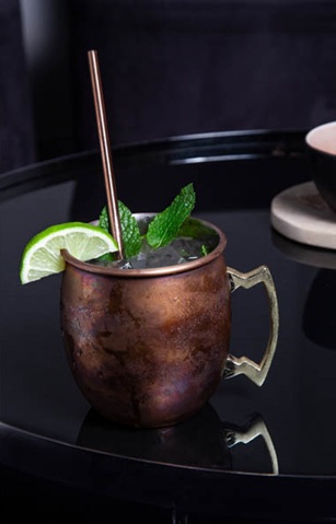 Moscow mule krus, 45cl, Ø8,5x10cm, antik-cobber, (1 stk.) - Moscow mule krus, 45cl, Ø8,5x10cm, antik-cobber
