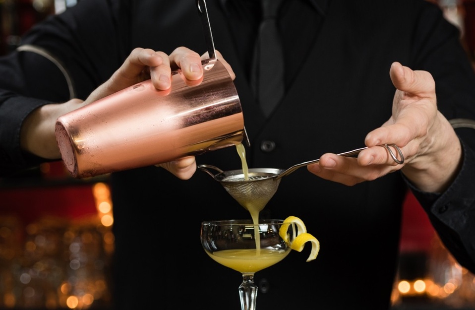 Fin cocktailsi, rustfrit stål, sølv, Beaumont, (1 stk.) - Fin cocktailsi, rustfrit stål, sølv