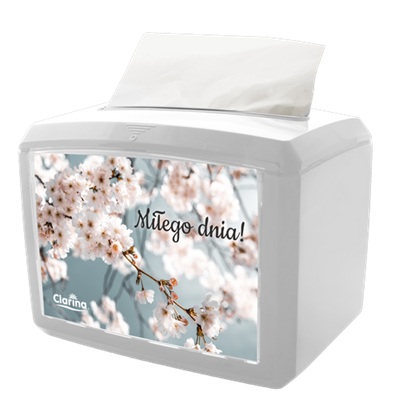 Servietdispenser, N4, GS-Basic, hvid eller sort, plast, (1 stk.) - Clarina 5470 N4
