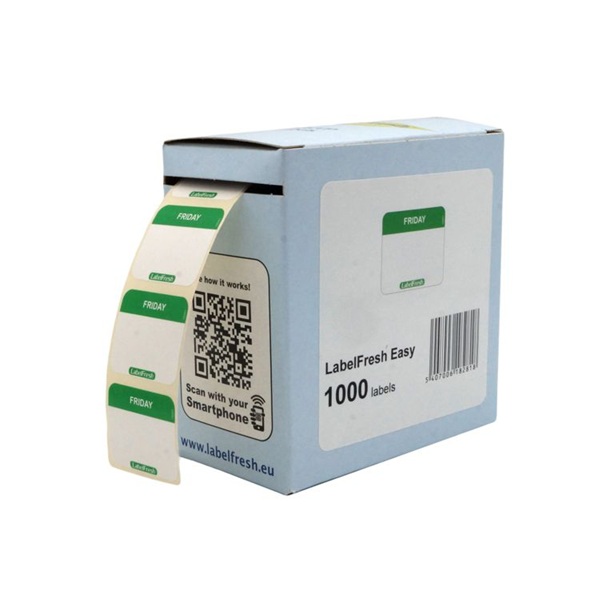 HACCP labels, Fredag, 3x2,5cm, LabelFresh Easy, (pk á 1000 stk.) - HACCP labels, Fredag, 3x2,5cm, LabelFresh Easy, (pk á 1000 stk.)