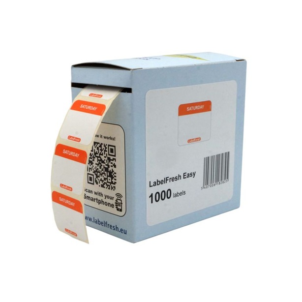 HACCP labels, Lørdag, 3x2,5cm, LabelFresh Easy, (pk á 1000 stk.) - HACCP labels, Lørdag, 3x2,5cm, LabelFresh Easy, (pk á 1000 stk.)