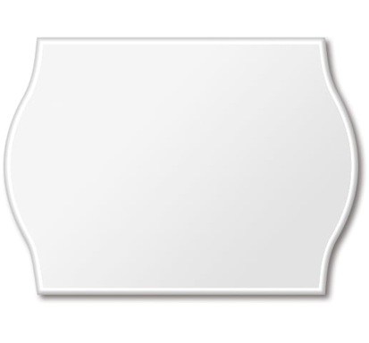 Prisetiket, 26x16mm, Meto, hvid, 18ciff. aftagelig 2 linjer, 6 rulle, (6000 etiketter.) - Meto 9506166