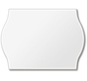 Prisetiket, 26x16mm, Meto, hvid, 18ciff. aftagelig 2 linjer, 6 rulle, (6000 etiketter.) - Meto 9506166