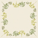 Stikdug, Dunisoft, 84x84cm, "Green Umbles", Duni, (100 stk.) - Stikdug, Dunisoft, 84x84cm, "Green Umbles", Duni