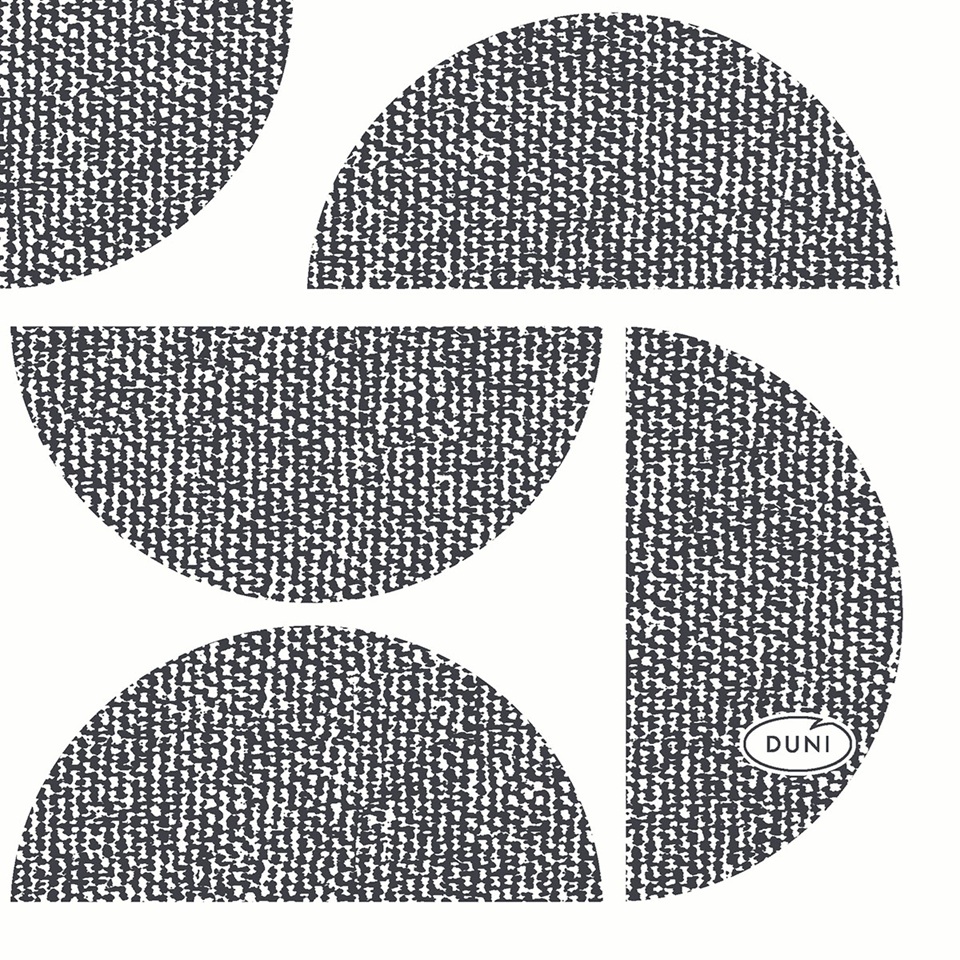Serviet, Dunisoft, 20x20cm, "Shapes", Duni, (2880 stk.) - Serviet, Dunisoft, 20x20cm, "Shapes", Duni