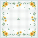 Bordbetræk, Dunicel, 84x84cm, "Sunflower day", Duni, (100 stk.) - Bordbetræk, Dunicel, 84x84cm, "Sunflower day", Duni