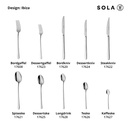 Kaffeske, Ibiza, SOLA, 18/0-stål, 112mm, (12stk.) - Kaffeske, 18/0-stål, Ibiza, SOLA, 112mm, (12stk.)