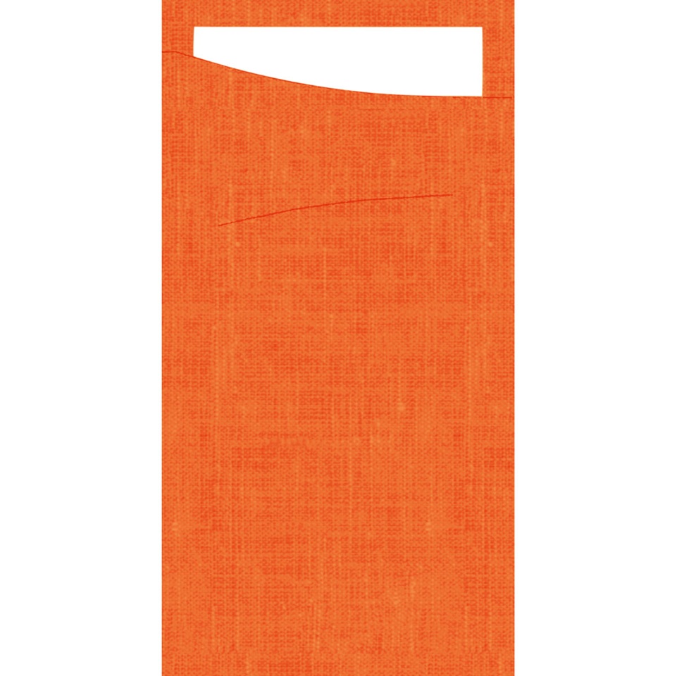 Bestiklomme, Serviet, Sacchetto, Dunisoft, 230x115mm, Sun Orange, Duni, (240 stk.) - Bestiklomme, Serviet, Sacchetto, Dunisoft, 230x115mm, Sun Orange, Duni
