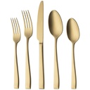 Steakkniv, Durban Mirror Gold, guld, monobloc, 18/10 rustfrit stål, SOLA, (12 stk.) - SOLA Durban Mirror Gold