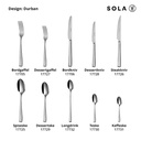 Dessertkniv, Durban, SOLA, 18/0-stål, 210mm, (12stk.) - Dessertkniv, 18/0-stål, Durban, SOLA, 210mm, (12stk.)