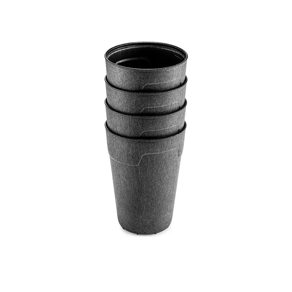 Genanvendelig kop, 400ml, Ø9x12,5cm, GoodBowl, antracit, PP, Thermohauser, (8 stk.) - Thermohauser 8300061907