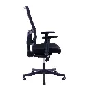 Kontorstol med netryg og stof, vippefunktion, ryghøjdejustering, Sprint Air, sort, ekskl. armlæn, (1 stk.) - Sprint Air kontorstol.webp