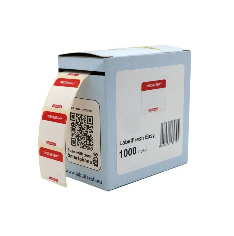 HACCP labels, Onsdag, 3x2,5cm, LabelFresh Easy, (pk á 1000 stk.) - labelfresh 18279.webp