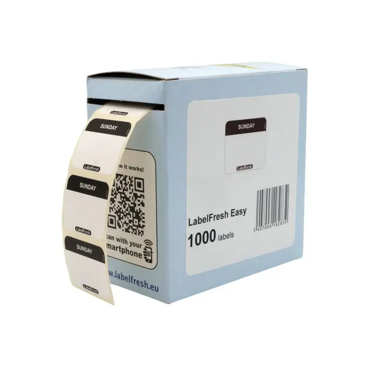 HACCP labels, Søndag, 3x2,5cm, LabelFresh Easy, (pk á 1000 stk.) - labelfresh 18283.webp