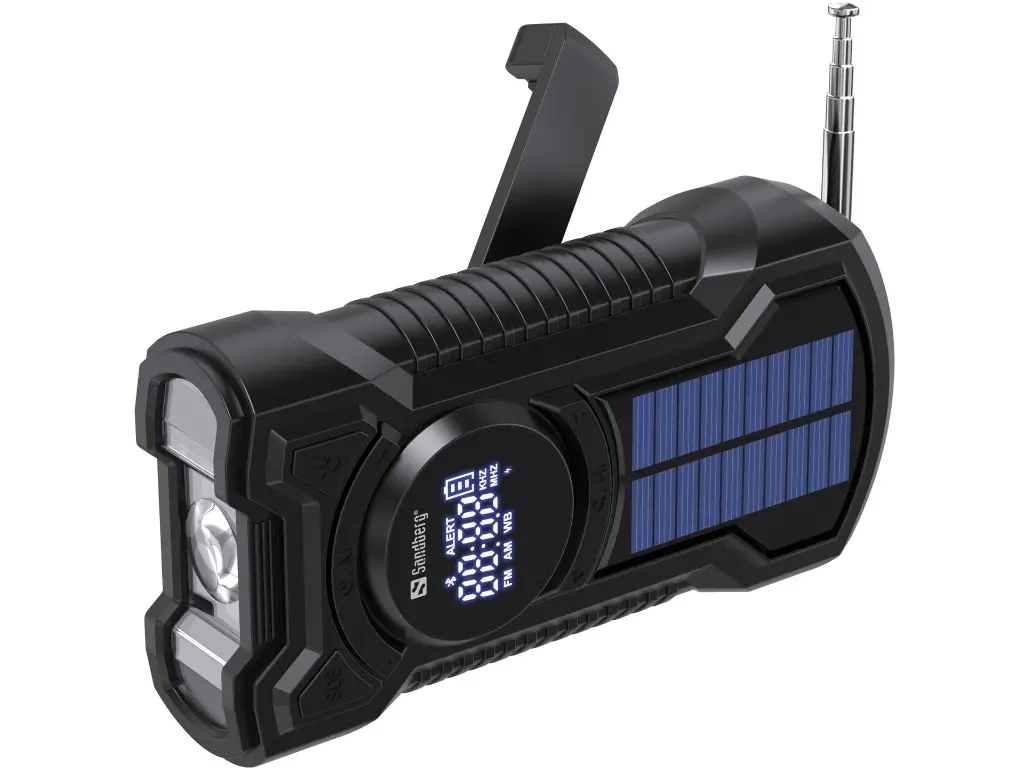 Sandberg Survivor Radio All-in-1 5000 Powerbank, sort, 5000 mAh, (1 stk.) - Sandberg 421-03.webp