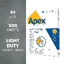 Lamineringslomme, KS, A4, 75/80mic, (100 stk.) - Apex 6003201.webp