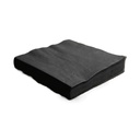 Middagsserviet, 3-lags, 1/4 fold, 40x40cm, sort, nyfiber, (1.400 stk.) - Abena sort serviet.webp