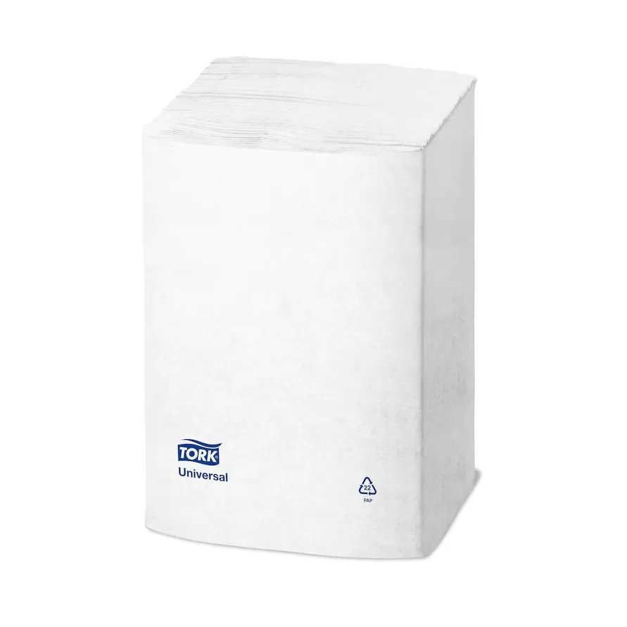 Dispenserserviet, Interfold, N4, 21,6x33cm, 1-lags, hvid, 8x1125 stk, Tork 10840, (9000 stk.) - Tork 10840.webp
