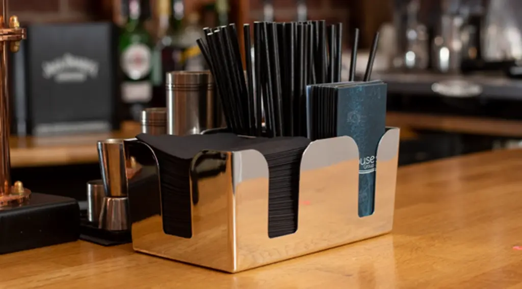 Bar caddy, grå, rustfrit stål, Beaumont, (1 stk.) - Bar caddy, grå, rustfrit stål, Beaumont,.webp