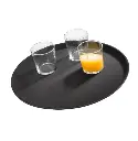 Skridsikker tjenerbakke, Ø28cm, rund, sort, Beaumont, (1 stk.) - Skridsikker tjenerbakke, Ø28cm, rund, sort, Beaumont.webp