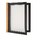 Menuomslag i boks, Securit, WOOD, A4, træ/sort, (20 stk.) - Securit MC-BOX-WRA4-BL.webp