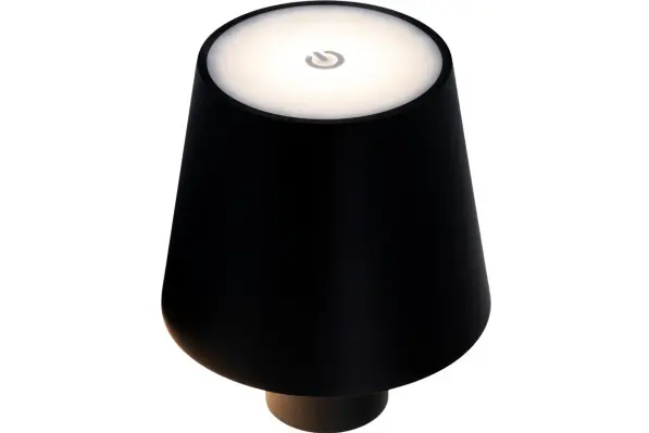 LED bordlampe PARIS til flaske, Securit, ledningsfri og genopladelig, sort (1 stk.) - Securit LP-PA-BL.webp