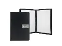 Menuomslag, A5 RAW læder, sort, Securit, (1 stk.) - Securit MC-LRA5-RWBL.webp