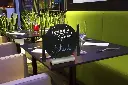 Bordskilt, PLATE silhuet med alufod, Securit, (1 stk.) - Securit FBTA-PLATE.webp