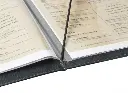 Menuomslag, Securit, RAW, A4, genanvendt læder, sort, (1 stk.) - Securit MC-LRA4-RWBL RAW A4.webp