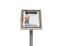 LED Lys-displaykasse, Securit, 1xA4, "Glass star" informationsdisplay eg - Securit MCS-A4-OAK.webp