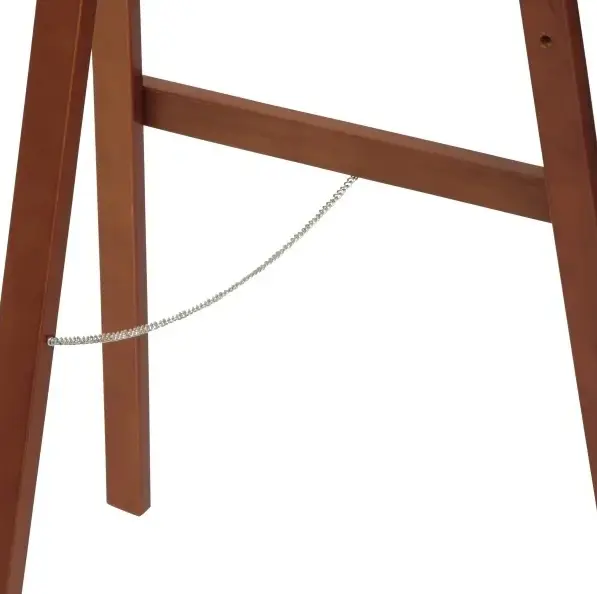 Staffeli til kridtmarker, vægskilte (40+ cm) med fire justerbare positioner, Securit, 165x60x63 cm, fyrretræ, mahogni, (1 stk.) - Securit EZL-M-165.webp