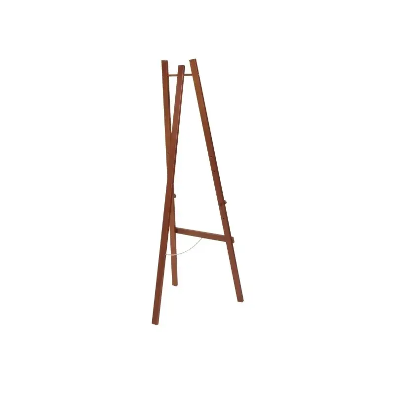 Staffeli til kridtmarker, vægskilte (40+ cm) med fire justerbare positioner, Securit, 165x60x63 cm, fyrretræ, mahogni, (1 stk.) - Securit EZL-M-165.webp