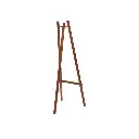 Staffeli til kridtmarker, vægskilte (40+ cm) med fire justerbare positioner, Securit, 165x60x63 cm, fyrretræ, mahogni, (1 stk.) - Securit EZL-M-165.webp