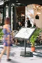 LED Lys-displaykasse, Securit, coated steel, inkl. Strømstik, 67,2x70,2x4,6 cm, 6xA4, lakeret stål, sort, (1 stk.) - Securit MCS-6A4-CS.webp