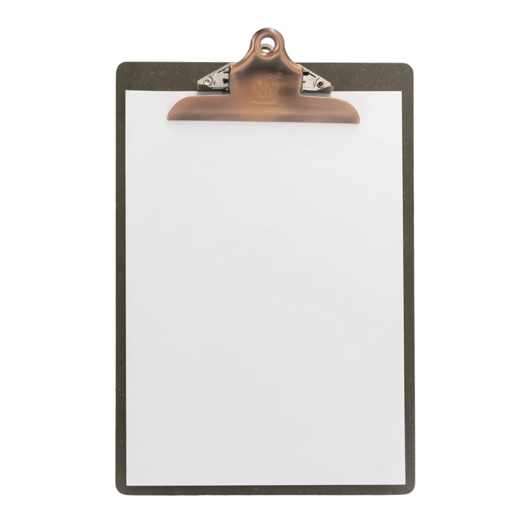 Menuholder, clipboard, A4, brun, 34,6x23,1x4cm, SECURIT, (1 stk.) - Securit mc-cba4-br.webp