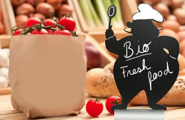 Bordskilt, CHEF silhuet med alufod, Securit, (1 stk.) - Securit FBTA-CHEF.webp