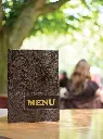 Menuomslag, A4 PAISLEY DESIGN, Securit, (1 stk.) - Securit MC-DRA4-PAISLEY.webp
