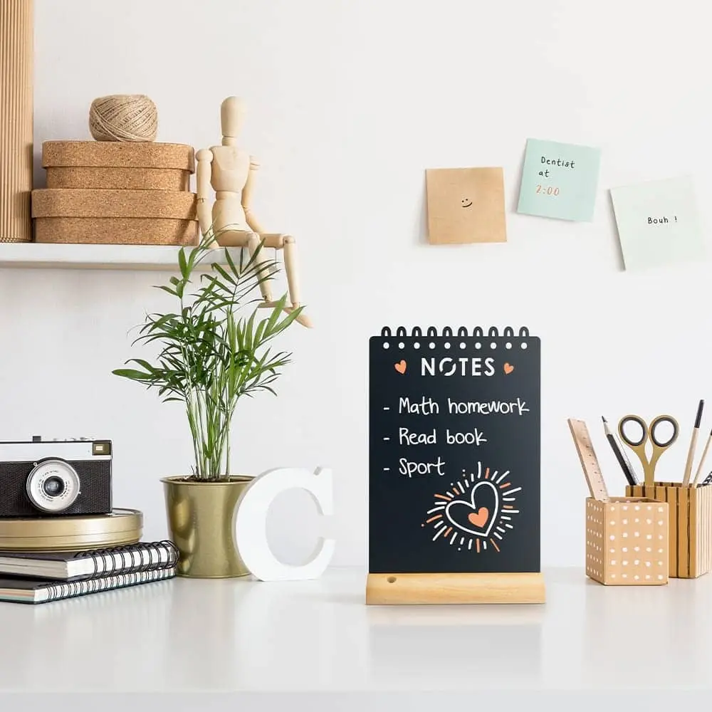Bordskilt, NOTES, Securit Silhuette Wood, sort, (1 stk.) - Securit FBT-NOTES.webp